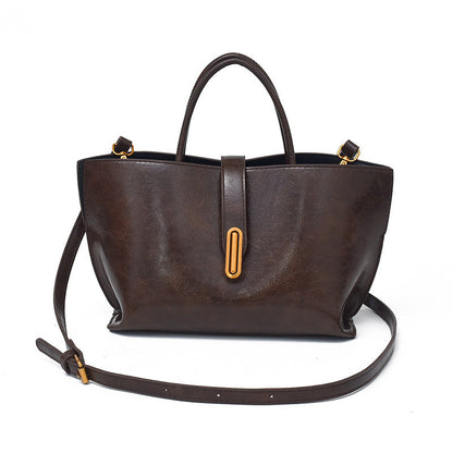 Women's Elegant Solid Color Handbag Crossbody Bag