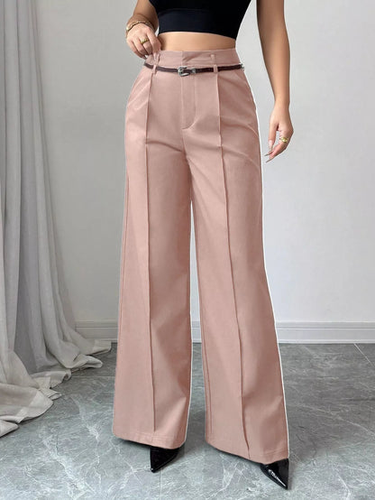 ⏳Limited-time 50% off⏰Women‘s Wide-Leg Trousers with Belt🎗️👖