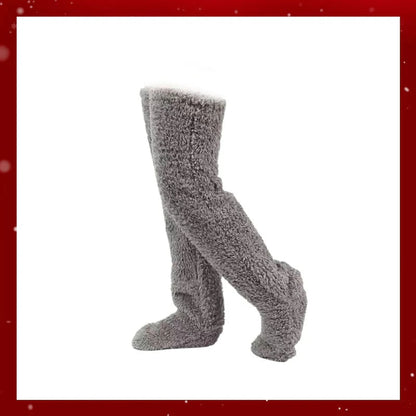 ⚡Flash Sale🏆#1 Best Seller ⏰ 💕Velvety Fleece Knee Socks For Christmas❄️🎅