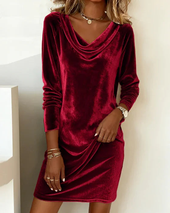 🎅 Christmas Promotion  50% OFF 🎁Loose Velvet Dress for Women