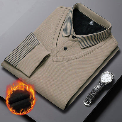 🔥30% off🔥Striped Lapel Fake Two-piece Shirt
