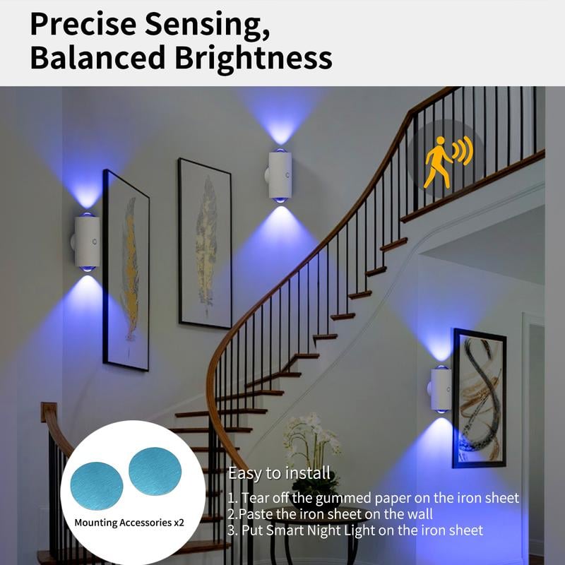 🎁LAST WEEK SPECIAL PRICE ￡5.9!!⏳Rechargeable Smart LED Motion Sensor Ambient Light