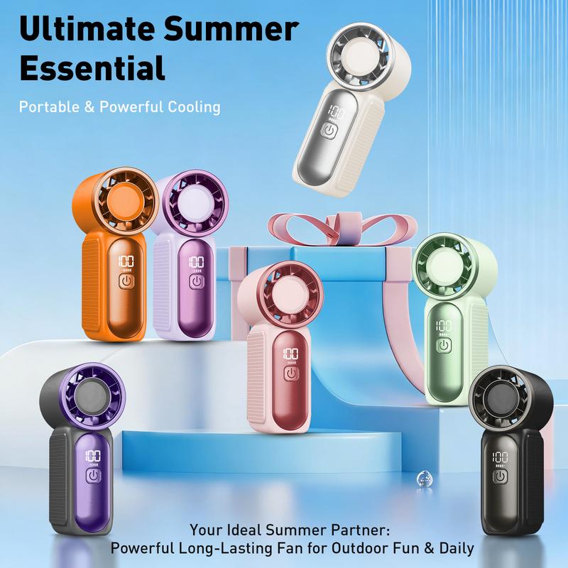 🌬️ LIMITED-TIME 49% OFF! ✨ Turbo Handheld Fan – LED Display, 6 Speeds, 3000mAh 🔋