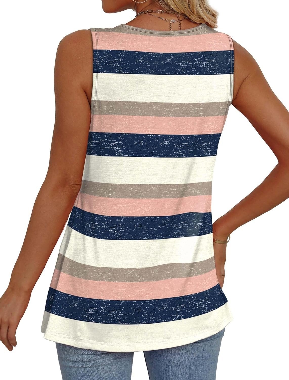 💖LAST DAY SALE 50% OFF✨Women Dressy Sleeveless V Neck Babydoll Tank Tops