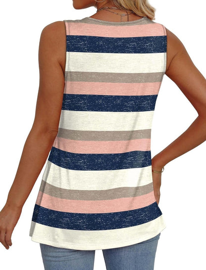 💖LAST DAY SALE 50% OFF✨Women Dressy Sleeveless V Neck Babydoll Tank Tops