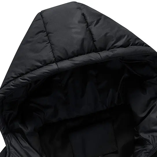 🧥 Men’s Slim-Fit Hooded Waistcoat - Sleeveless Front-Zip Gilet, Cozy