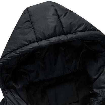 🧥 Men’s Slim-Fit Hooded Waistcoat - Sleeveless Front-Zip Gilet, Cozy