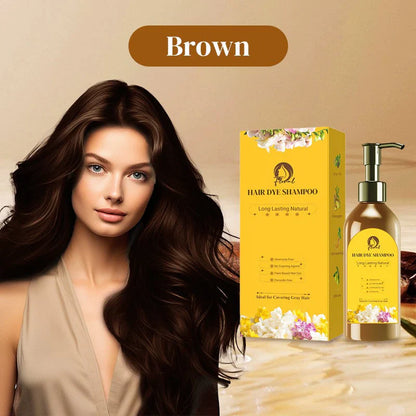 Summer Promotion 59% OFF✨Japanese Long Lasting Natural Hair Dye Shampoo🔥FREE Hair dye tool🎁