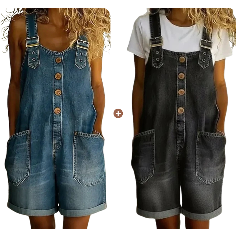 ⌛Limited-time Offer 50% OFF👍Women's Casual Denim Romper