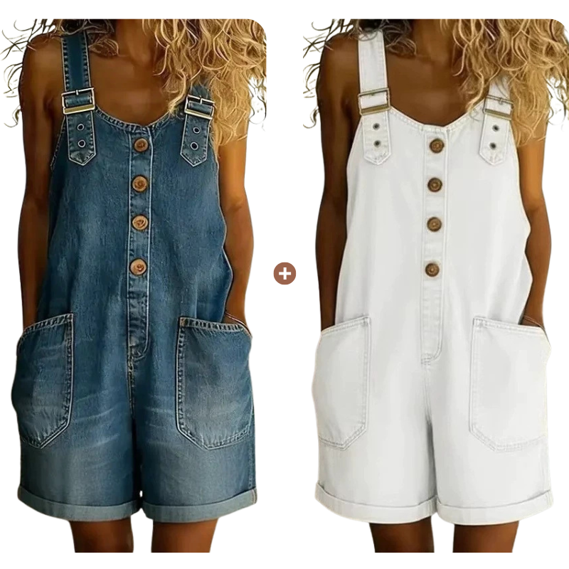 ⌛Limited-time Offer 50% OFF👍Women's Casual Denim Romper