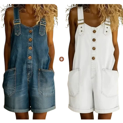 ⌛Limited-time Offer 50% OFF👍Women's Casual Denim Romper