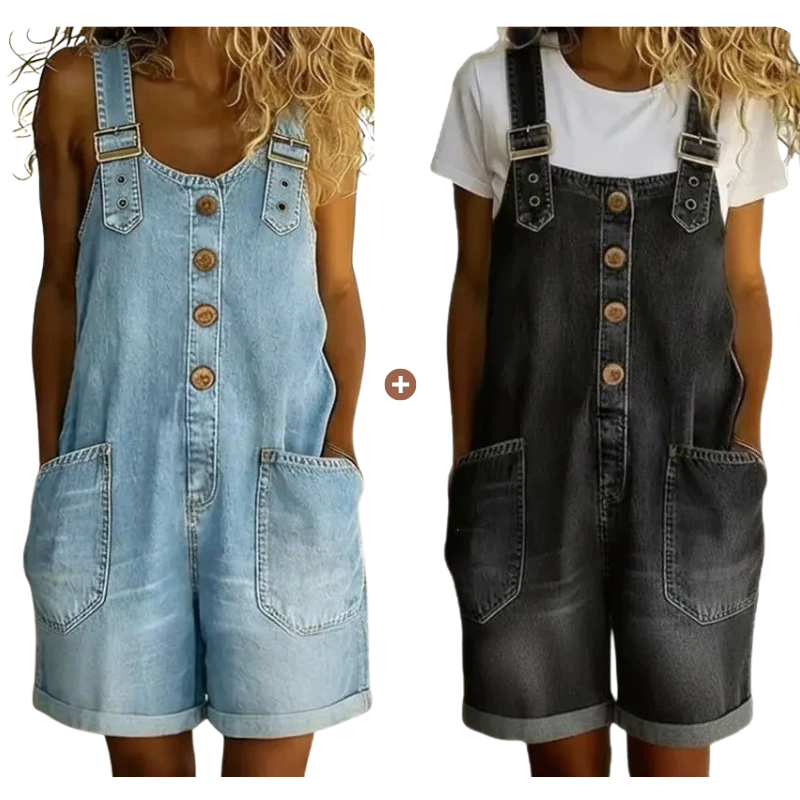 ⌛Limited-time Offer 50% OFF👍Women's Casual Denim Romper