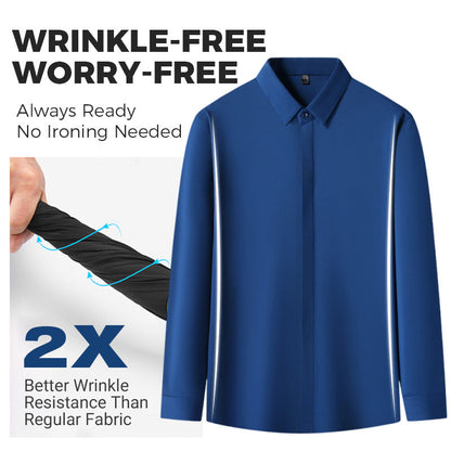 🔥2025 HOT SALE🔥Men's Wrinkle-Free Button-Down Shirt