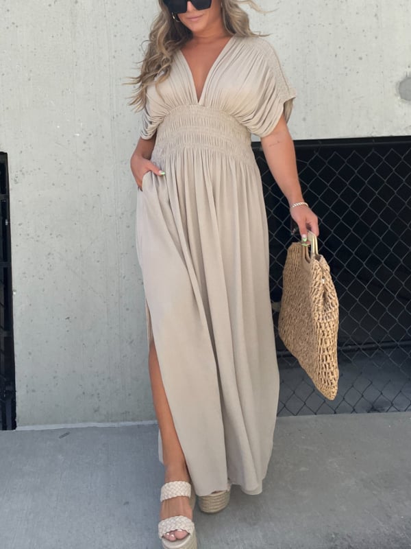 🔥Hot Sale 50% OFF💗New fashion Slit effortless long dress