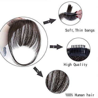 🔥Last Day-Buy 1 Get 1 Free!🎁Clip in Bangs (High temperature filament)