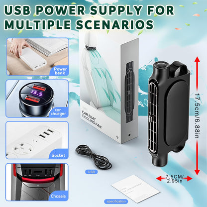 ⏳ Limited Time Deal 49% OFF🔥🔥 - Car Seat Cooling Fan❄️