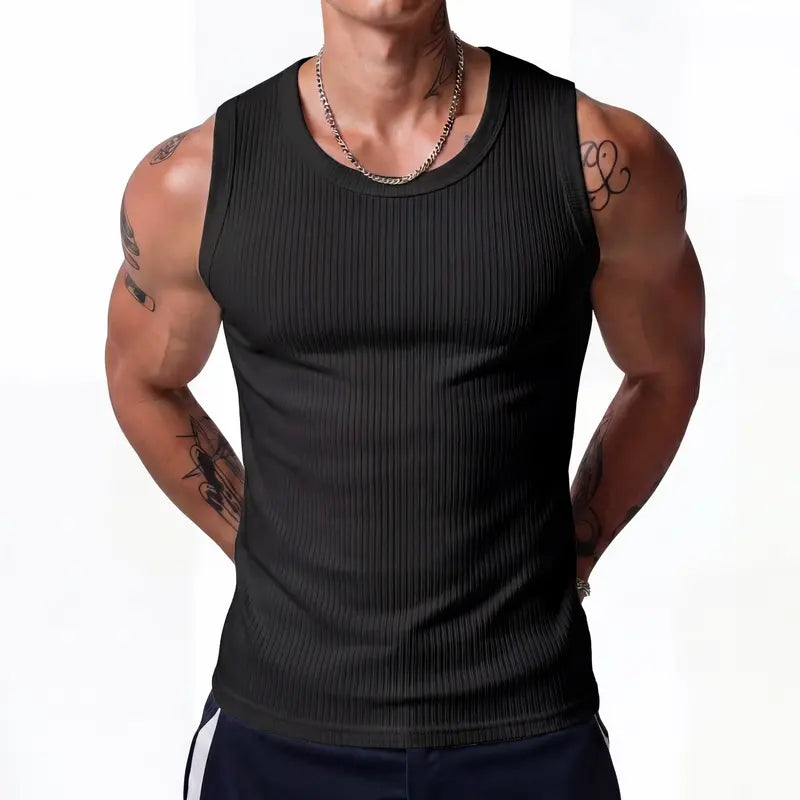 📢📢Last-day special-Men's Ribbed Muscle Tank Top