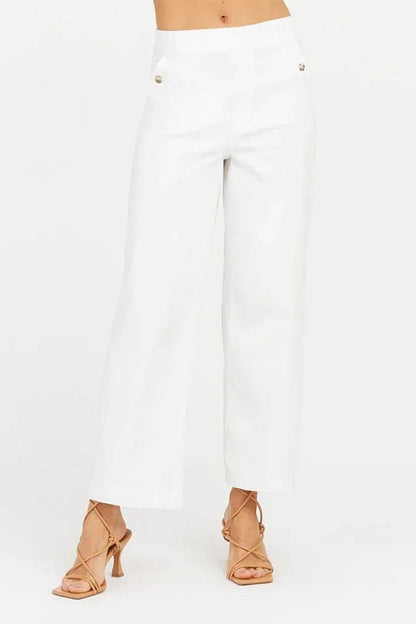 ⏳ Limited time 50% off! 💥Stretch Twill Cropped Wide Leg Pants | High Waist + Stretch Twill（The more you buy, the higher the discount）