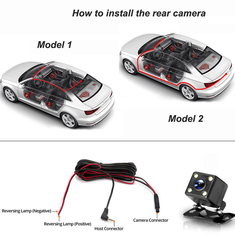 🚗🎥 50% OFF! Dash Cam 3 Cameras 1080P HD – Front + Interior + Rear with Reverse 🔥