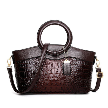 🔥2025 Hot Sale🔥Large Capacity Vintage Luxury Crocodile Leather Vintage Handbag