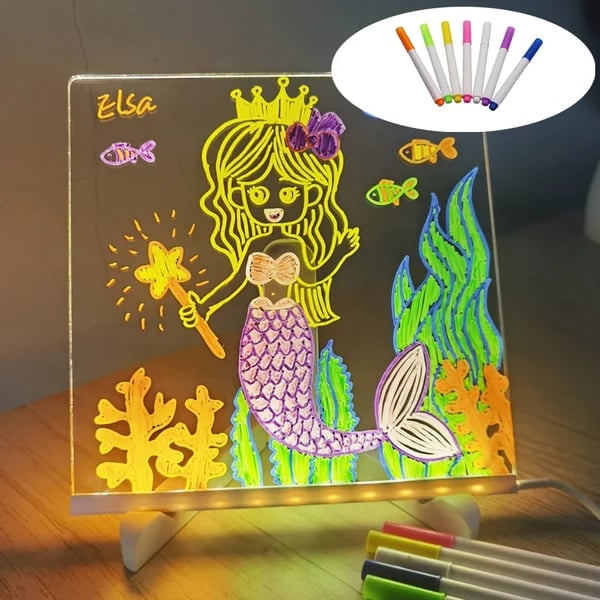 ✨LAST WEEK SPECIAL PRICE: $25.8!!⏳🎨Luminous Led Drawing Board For Children