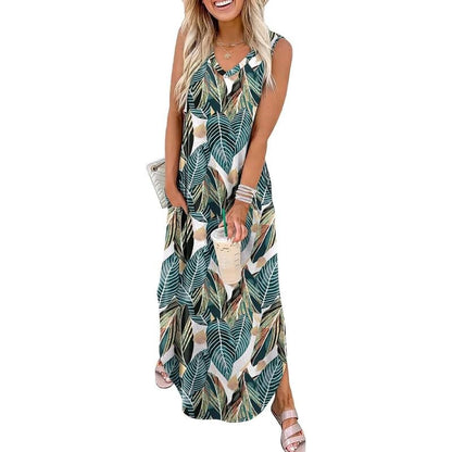 🌷Summer Dresses Maxi Dress Vacation Beach Sundresses with Pockets