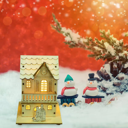 🎅Christmas Specials-DIY illuminated wooden Christmas houses for crafts