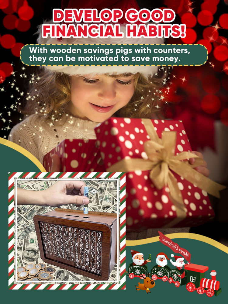 🎁 Hot Sale 49% OFF 🔥Wallet Fattening Program——Cash Vault Wooden Savings Box