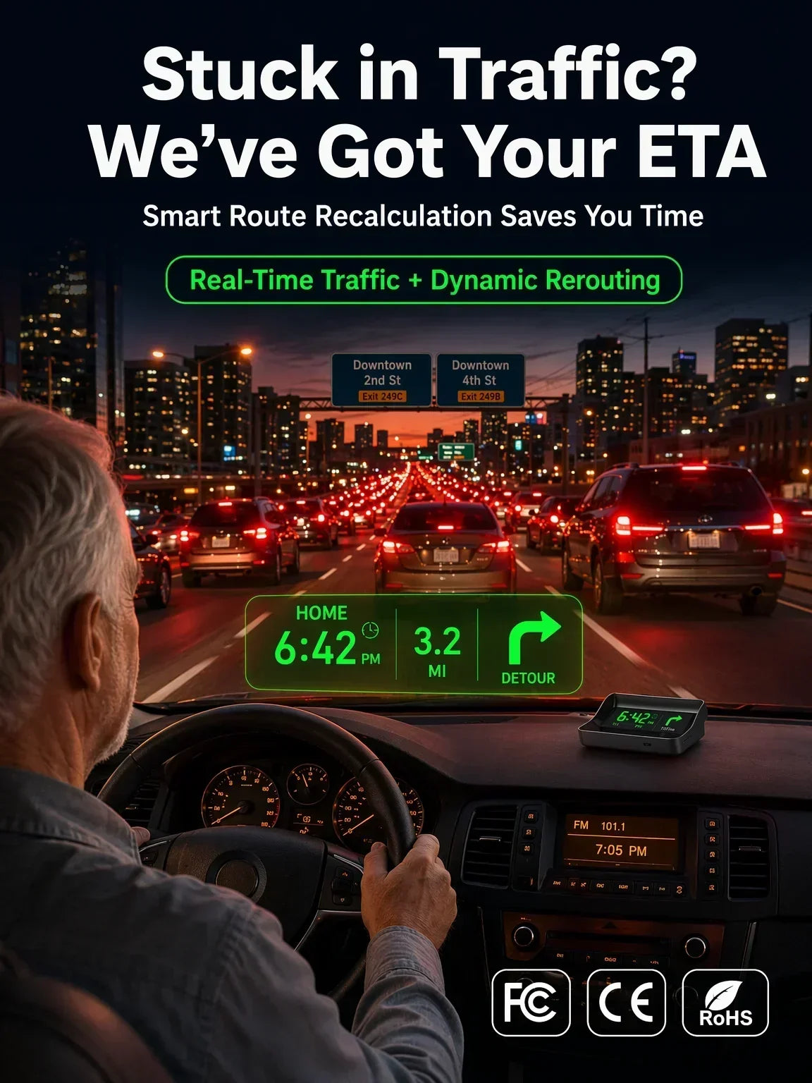⌛Limited-Time Offer-Head-Up Display (HUD) Car GPS Digital Speedometer
