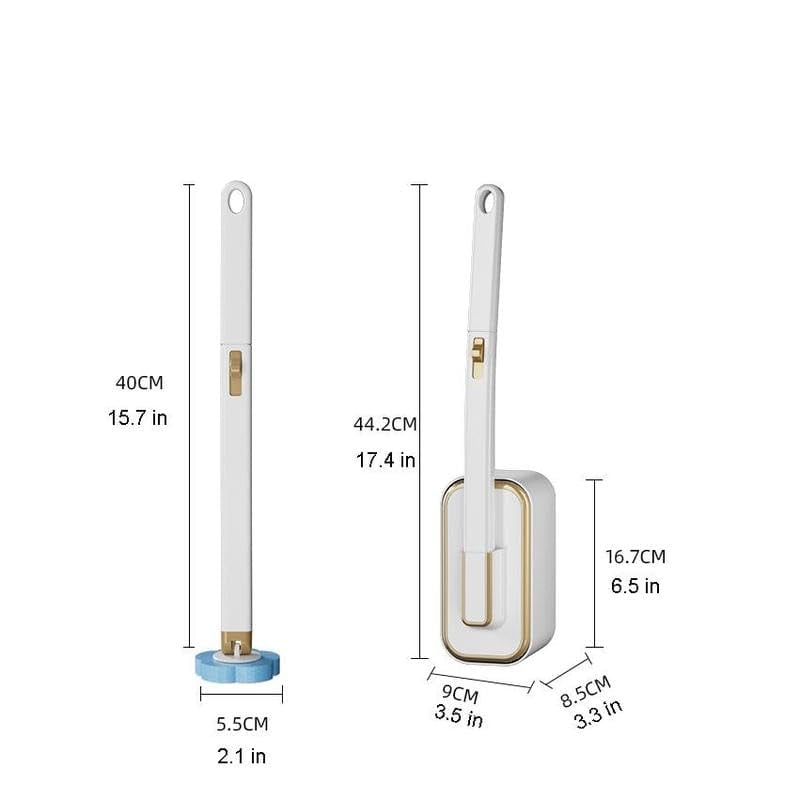 🔥NEW YEAR SALE $10.99!!⚡50K+ SOLD!🚽💦Disposable Replacement Wall-Mounted Innovative Toilet Brush Set✨