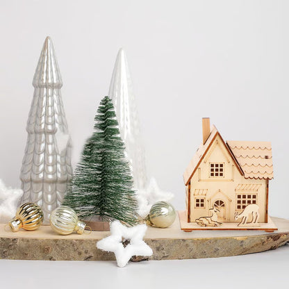 🎅Christmas Specials-DIY illuminated wooden Christmas houses for crafts