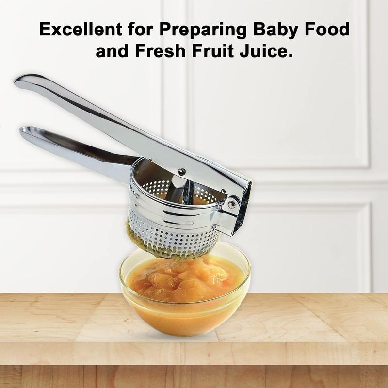 📢📢50%  OFF !! ⏰AEX Multifunctional Stainless Steel Potato, Juice & Food Press