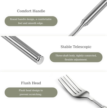 💥Black Friday Countdown - 78% OFF🔥Stainless Steel Retractable Fork