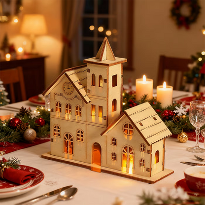 🎅Christmas Specials-DIY illuminated wooden Christmas houses for crafts