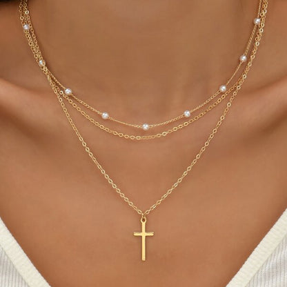 Elegant Multi Layered Necklace with Delicate Pendant🎁