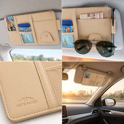 Maximize Your Car Space | All‑in‑One Sun Visor Organizer for Daily Driving