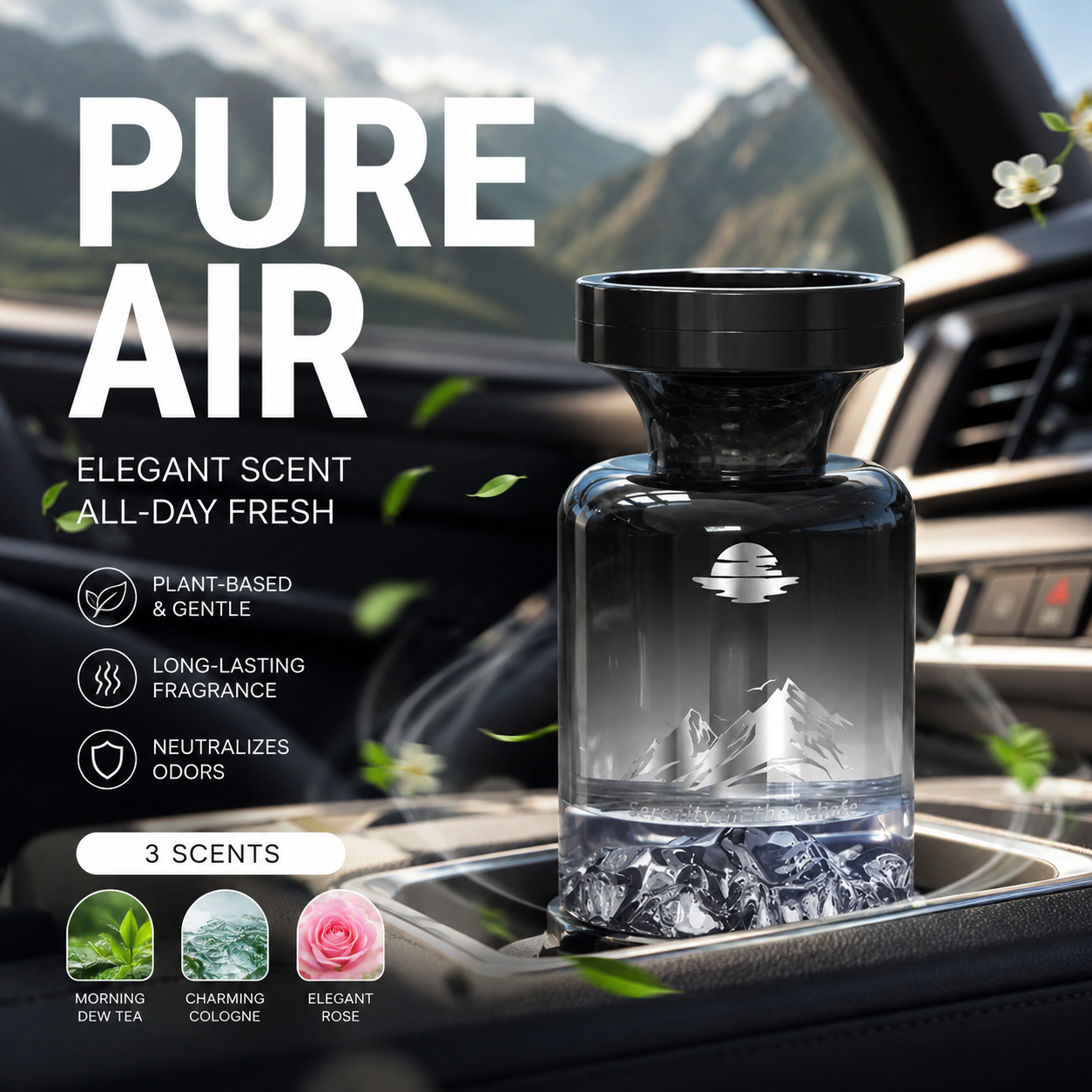 🥳2026 HOT SALE🥳🌿 50% OFF!🚗 Long-Lasting Car Air Freshener – Natural plant extracts, eliminates smoke & pet odours. Weeks of freshness. Mountain design. Breath easy! 💨✨