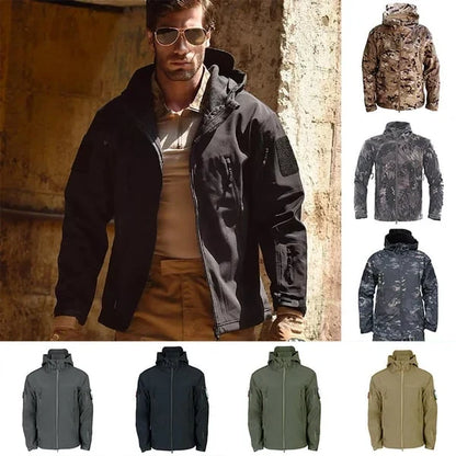 💥 Built for Wind & Rain | Men's Waterproof Insulated Outdoor Jacket