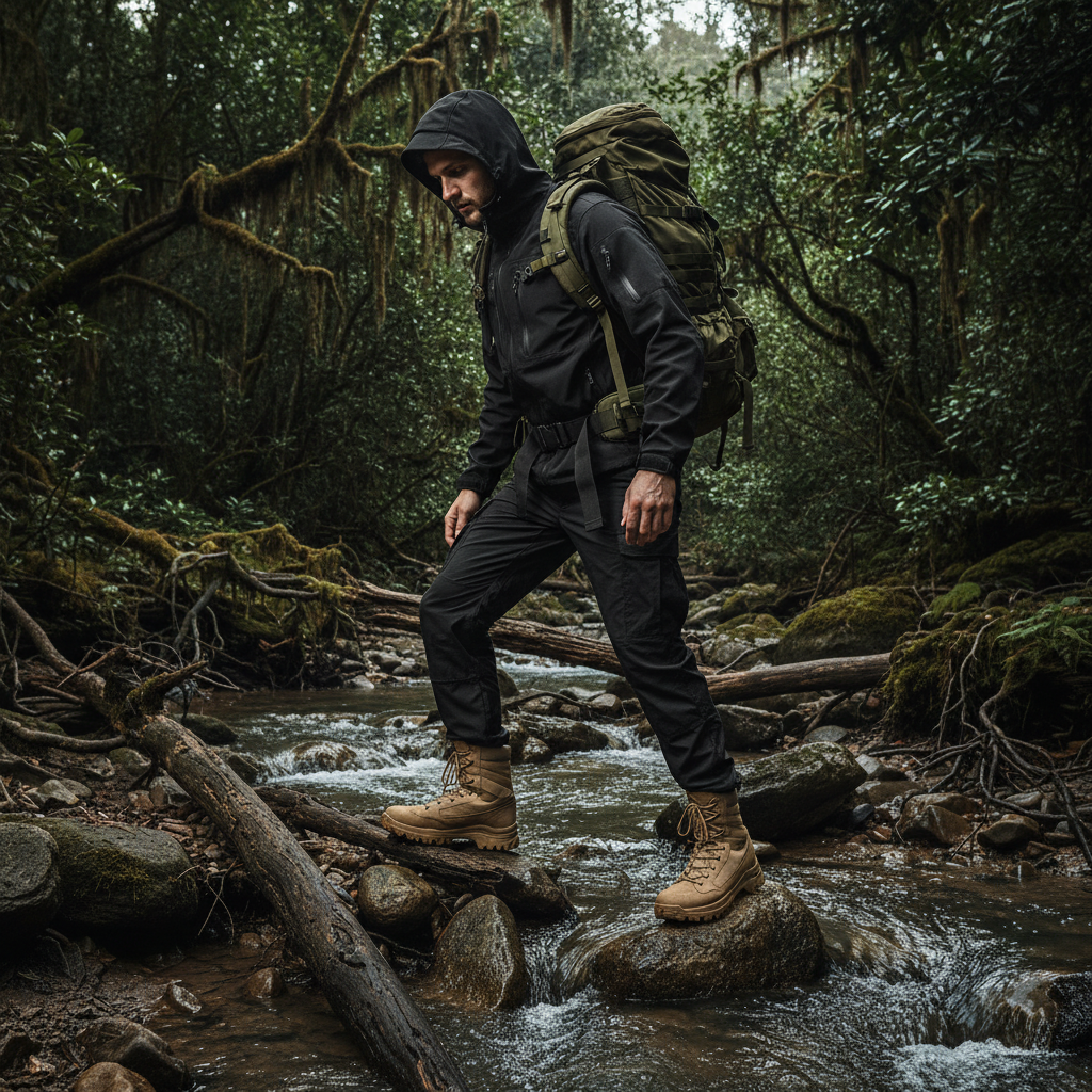 Rugged Outdoor with Backpack