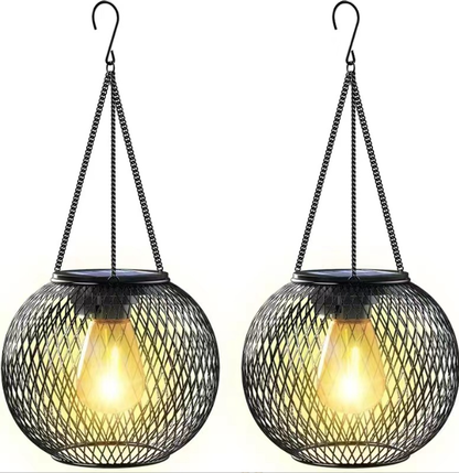 🎅Christmas Sale: 50% Off-💡🌟Retro Metal Solar Lanterns