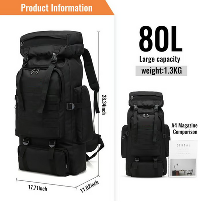 80L Outdoor Waterproof Tactical Backpack