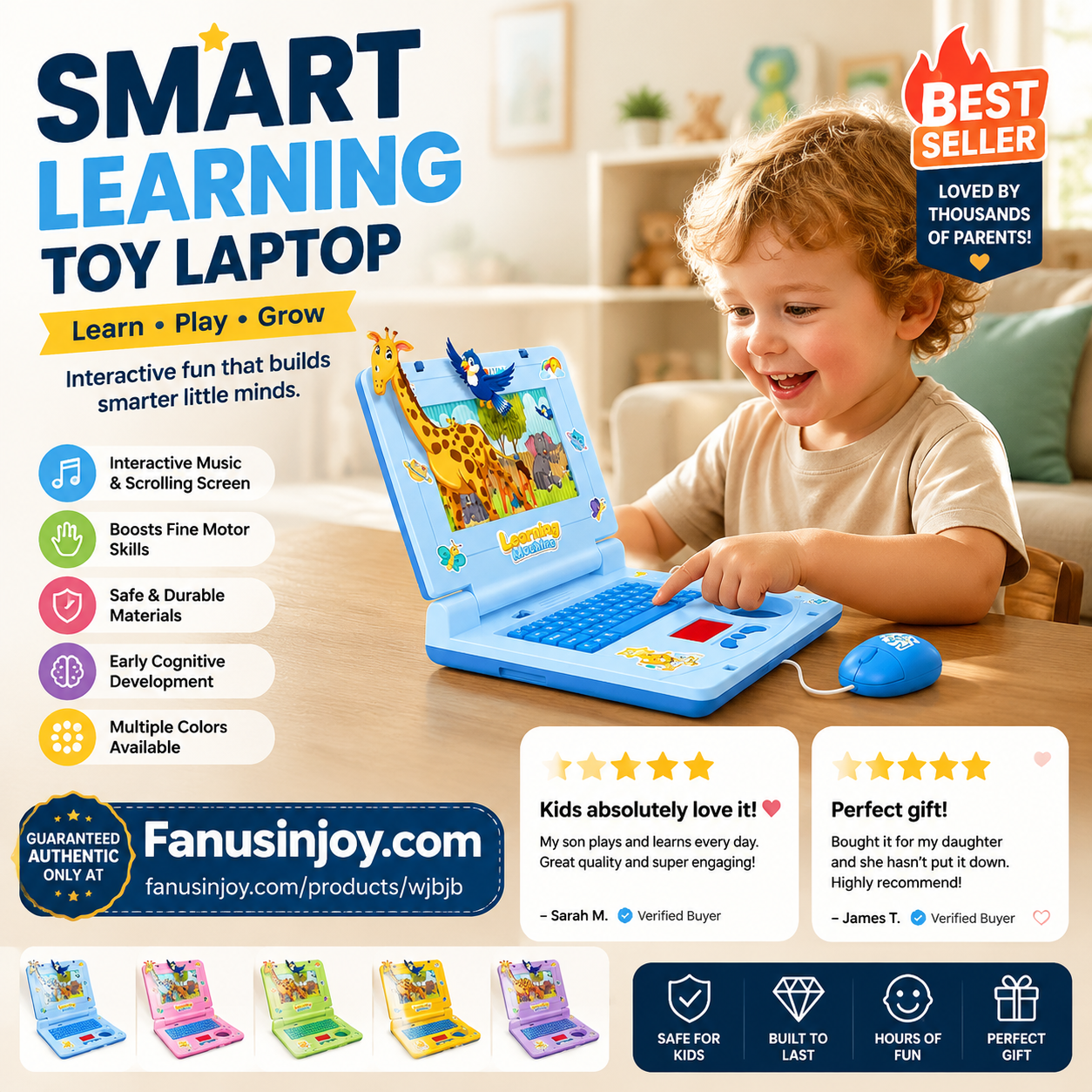 🔥Limited Time 50% Off！👧Interactive Simulation Toy Laptop🖥️