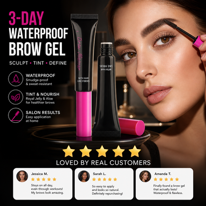 🥳2026 HOT SALE🥳Buy 1 get 1 free💞50K+ SOLD!🔥Vegan Eyebrow Gel – 16H Wear, Buildable & Flake-Resistant