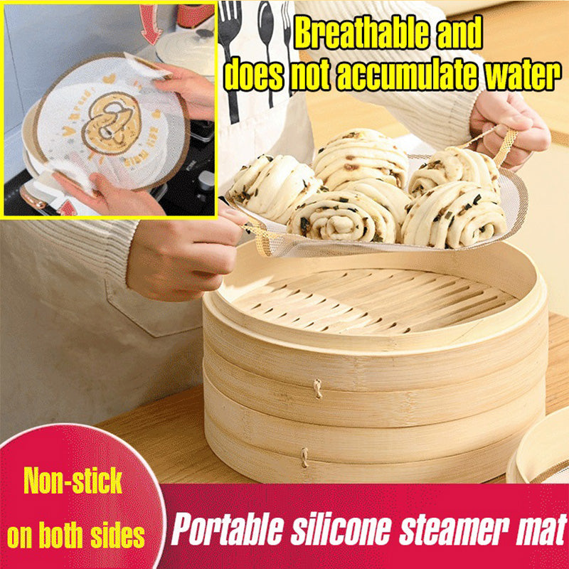 Cute Silicone Non-stick Steamer Mat