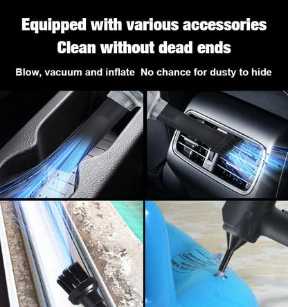 🏆Blow, Vacuum and Inflate all-in-one Cordless Vacuum Cleaner for Home and Car🔥