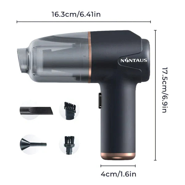 🏆Blow, Vacuum and Inflate all-in-one Cordless Vacuum Cleaner for Home and Car🔥