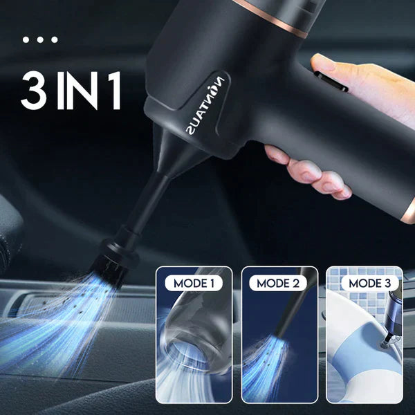 🏆Blow, Vacuum and Inflate all-in-one Cordless Vacuum Cleaner for Home and Car🔥