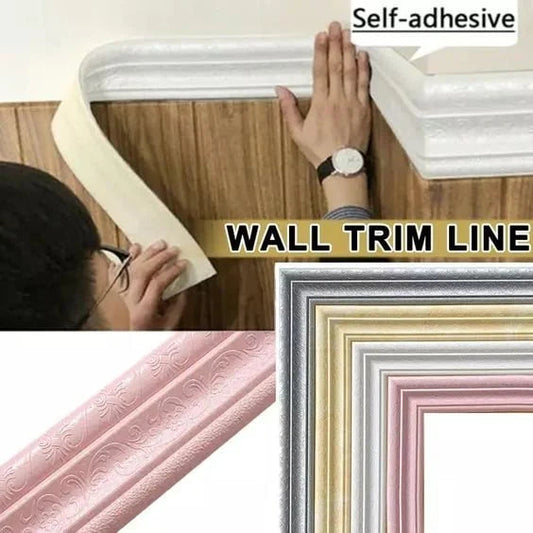 🔥Hot Sale Offers-3D Wall Edging-Self-Adhesive Environmental Protection 3D Wall Edging Strip