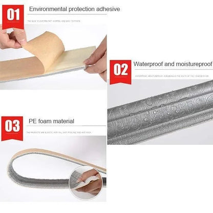 🔥Hot Sale Offers-3D Wall Edging-Self-Adhesive Environmental Protection 3D Wall Edging Strip