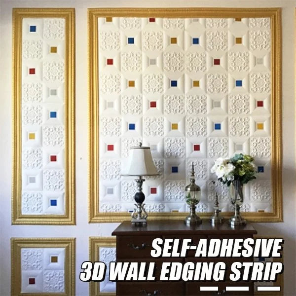 🔥Hot Sale Offers-3D Wall Edging-Self-Adhesive Environmental Protection 3D Wall Edging Strip